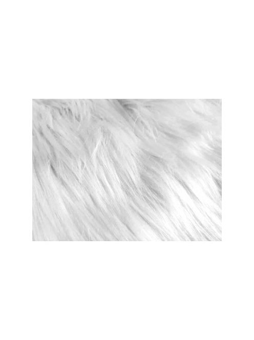 Langes Kunstfell-Weiß