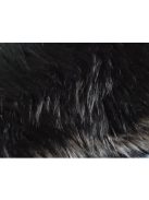 Langes Kunstfell-Schwarz