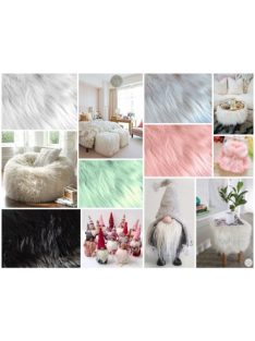 Langes Kunstfell in Rosa