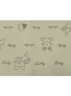 Mintás flanel-Drapp „Lucky Baby”