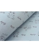 Mintás flanel- Világoskék „Lucky Baby