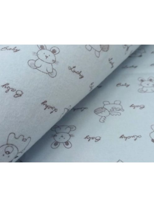 Mintás flanel- Világoskék „Lucky Baby