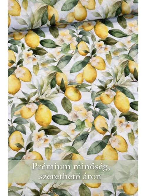 Citromos vízlepergető textil