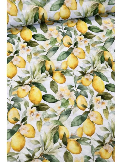 Citromos vízlepergető textil