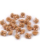 Nyuszi-- műanyag gyermek gomb- 24"-es /1 csomag-10 db/