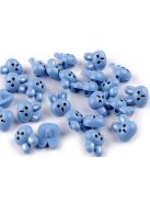 Nyuszi-- műanyag gyermek gomb- 24"-es /1 csomag-10 db/