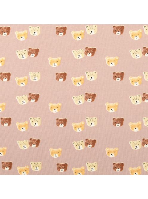 Mintás jersey -Mintás macik-barna