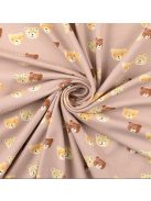 Mintás jersey -Mintás macik-barna