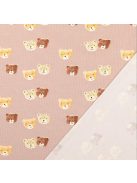 Mintás jersey -Mintás macik-barna