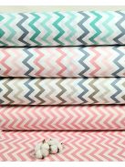 Článok - cik-cak vzor - biela a ružová (šírka 240 cm)