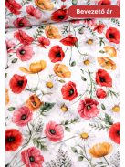 Pipacsos vízlepergető textil