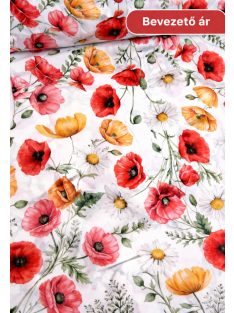 Pipacsos vízlepergető textil