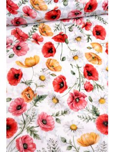 Pipacsos vízlepergető textil