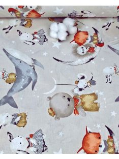 Abstraktné pruhy - hnedé (šírka 240 cm)