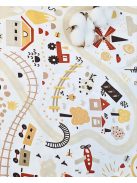 Abstraktné pruhy - hnedé (šírka 240 cm)