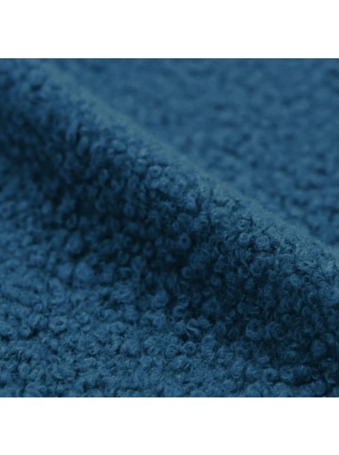 Bouclé anyag (95% poliészter, 5% gyapjú)-sötét farmer