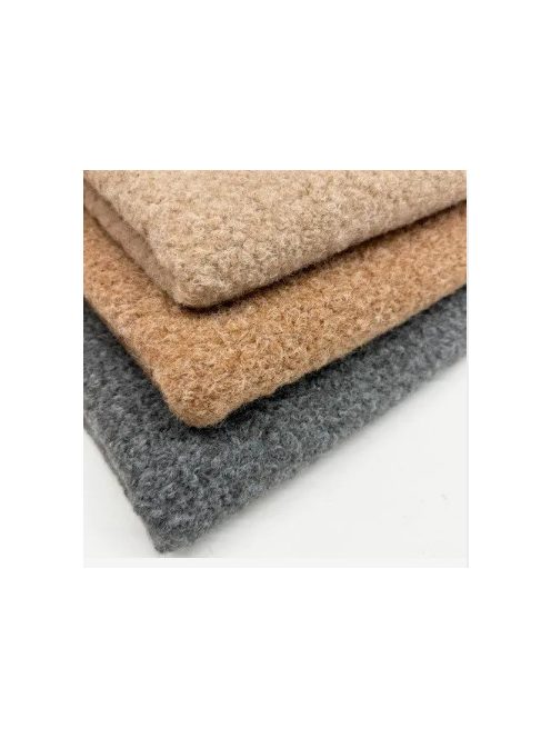 Bouclé anyag (95% poliészter, 5% gyapjú)-sötét farmer