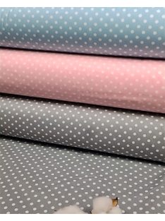   Kispöttyös - szürke alapon fehér pöttyök (240 cm széles)