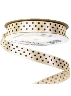 PÖTTYÖS SZATÉN SZALAG 12MM-pezsgő