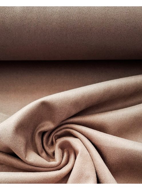 Rugalmas velur plüss-taupe/szürkés bézs/