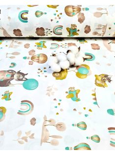 Abstraktné pruhy - hnedé (šírka 240 cm)