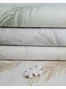 Absztrakt kockás- levél motívummal - kék (240 cm széles)