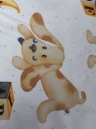 Foxi és Szimba, szürkében és aranyban (240 cm széles)