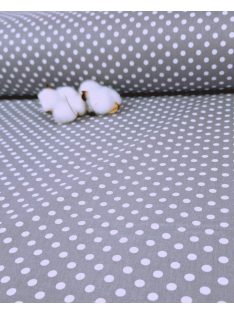   Kispöttyös -antracit szürke alapon fehér pöttyök (240 cm széles)