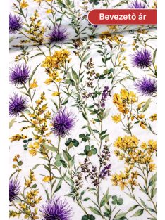 Mezei virágok vízlepergető textil