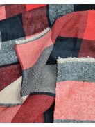 Piros kockás vastag flanel