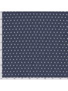 Pamut nyomott mintás farmeranyag-apró leveles kék