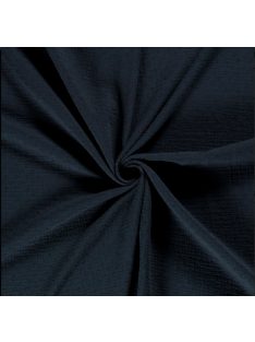 Dupla géz/muszlin pöttyös-sötét kék