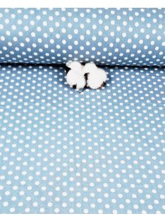   Kispöttyös -farmer kék alapon fehér pöttyök (240 cm széles)