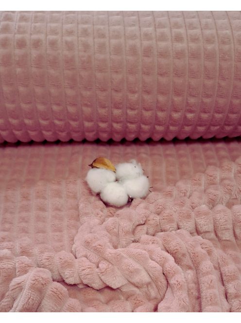 Jacquard Léda – Prémium minky anyag-mályva