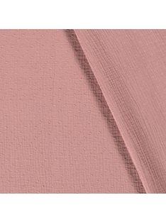 Dupla géz/muszlin,pöttyös -világos mályva