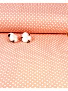 Kispöttyös -mályva alapon fehér pöttyök (240 cm széles)