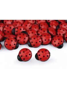   Katicabogár műanyag gyermek gomb- 24"-es /1 csomag-10 db/