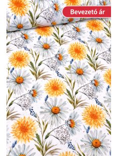 Margarétás vízlepergető textil