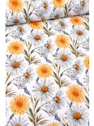 Margarétás vízlepergető textil