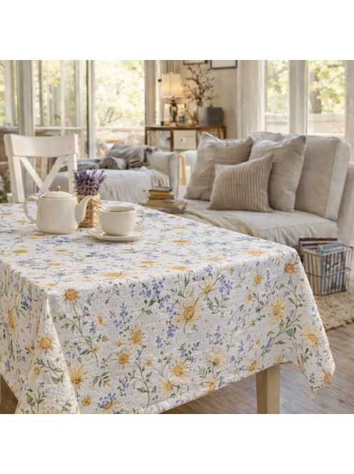 Margarétás vízlepergető textil