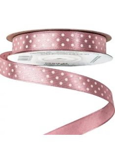 PÖTTYÖS SZATÉN SZALAG 12MM-mályva