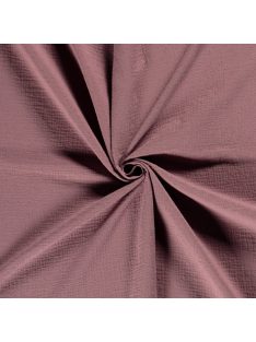 Dupla géz/muszlin,pöttyös -sötét mályva