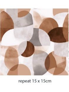 Mintás jersey -csodás körök világa- narancs