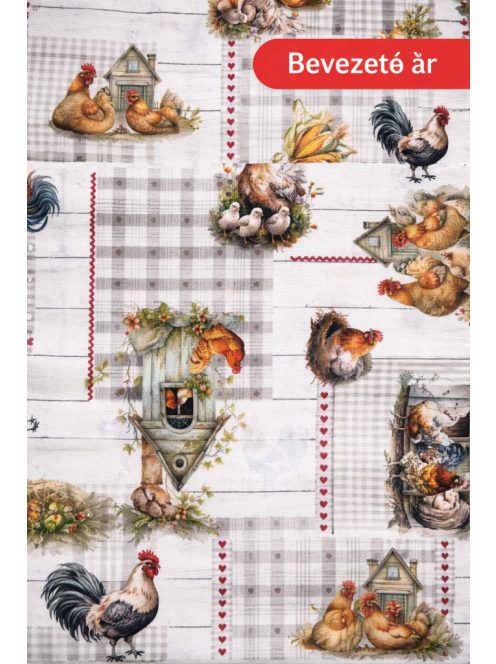 Farmház-vízlepergető textil