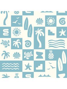 Mintás jersey -kék dizájn