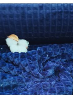 Jacquard Léda – Prémium minky anyag-sötétkék