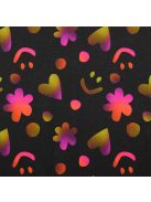 Mintás jersey-Alakzat-róz