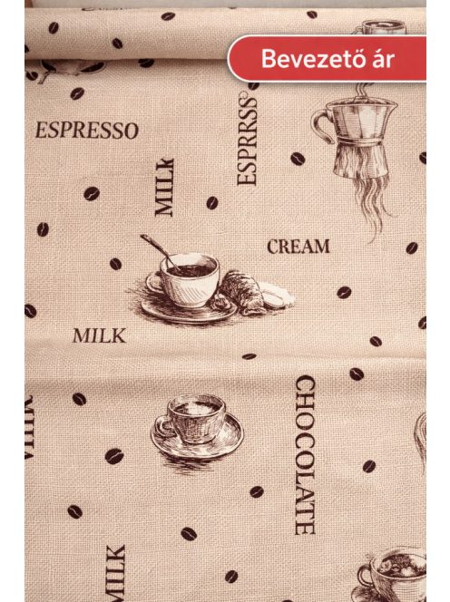 Kávé,csokoládé vízlepergető textil