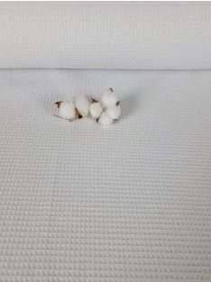   Kiváló extra széles, fehér Waffle /darázs/ piké-240 cm 