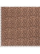 Bolyhos futter - párduc minta, barack alapon